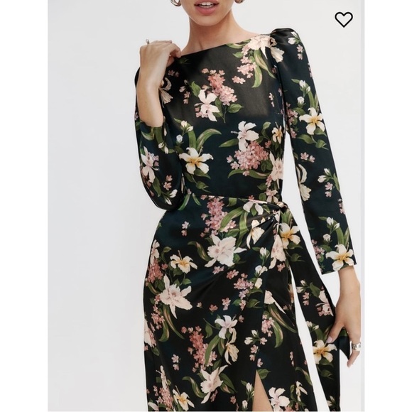 NWT Reformation Cassis Silk Dress - Picture 6 of 10